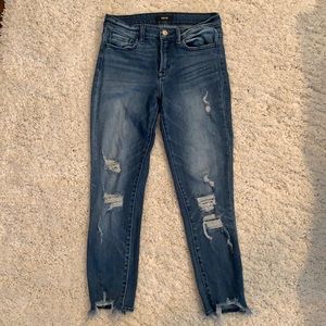 Vervet skinny jeans with rips, ankle length